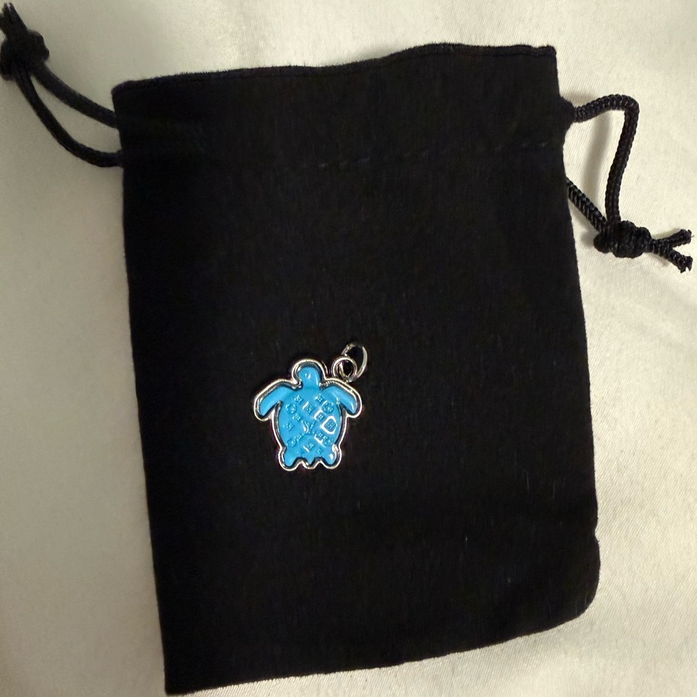 Pendant Luxury Blue Turtle 🐢 adorable silver tone!
